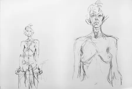 リトグラフ Giacometti - Composition