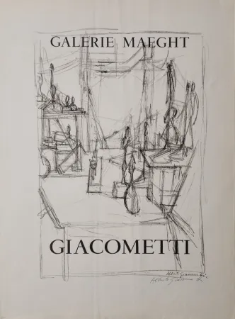 リトグラフ Giacometti -  