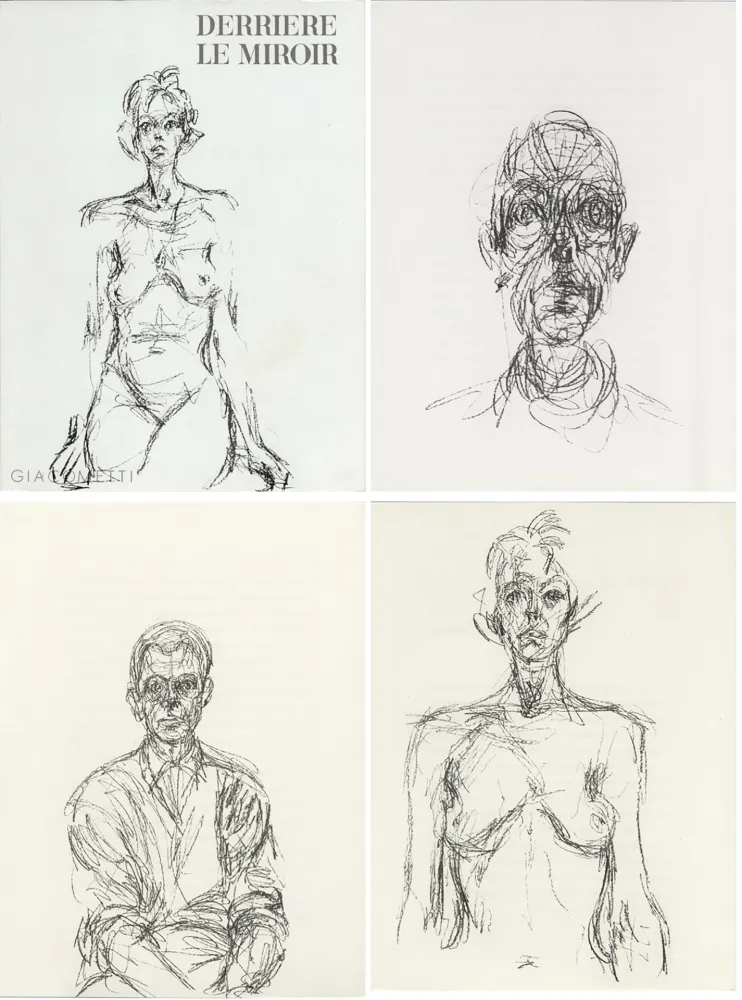 挿絵入り本 Giacometti - GIACOMETTI. DERRIÈRE LE MIROIR N°127. Mai 1961