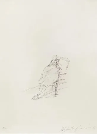 リトグラフ Giacometti - La Mère de l’artiste assise III