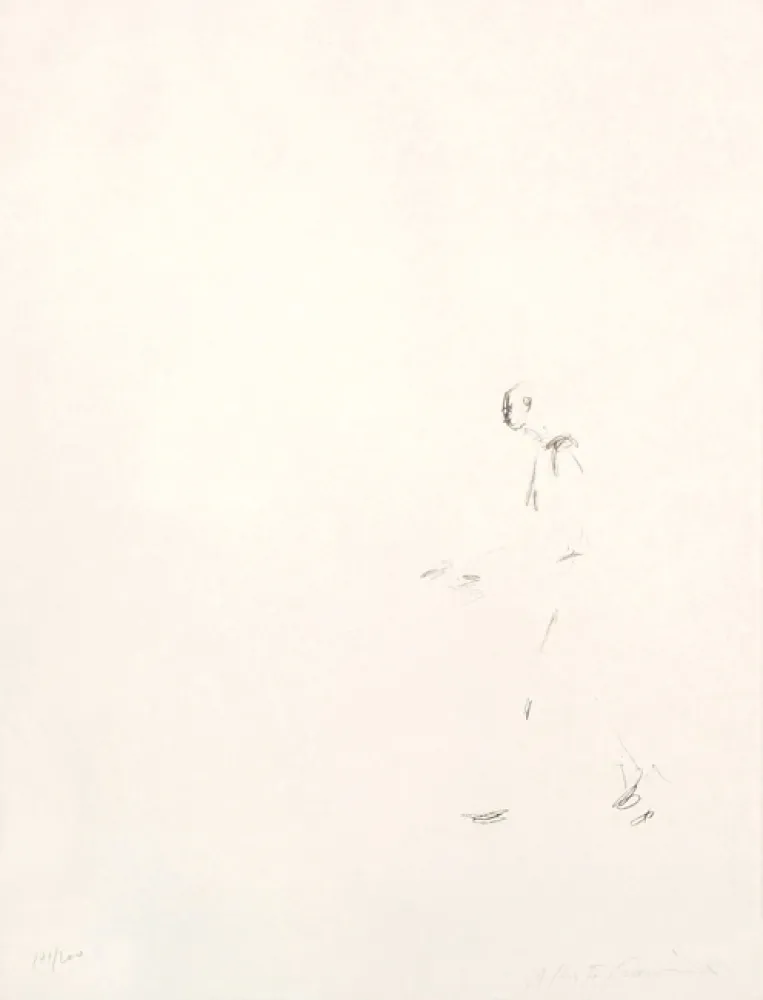 リトグラフ Giacometti - L'Homme qui marche