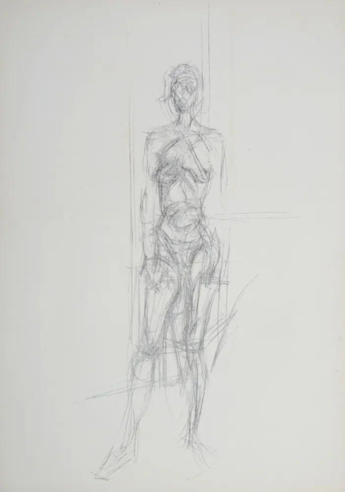 リトグラフ Giacometti - Nu debout, 1954