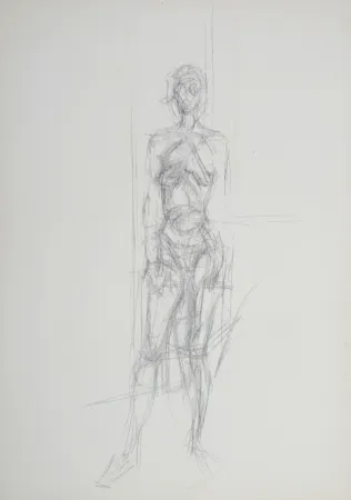 リトグラフ Giacometti - Nu debout, 1954