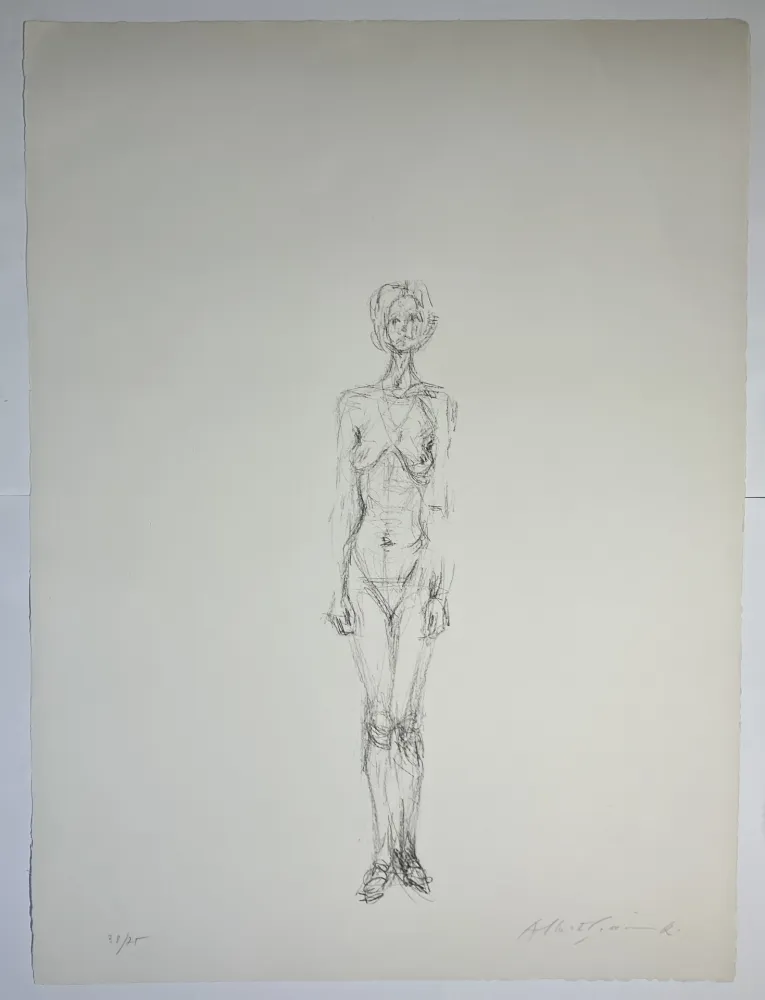 リトグラフ Giacometti - Nu Debout II, 1961