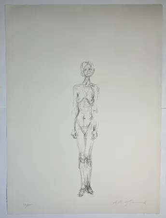 リトグラフ Giacometti - Nu Debout II, 1961