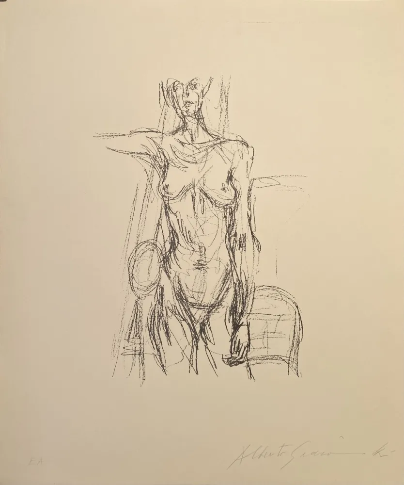 リトグラフ Giacometti - Nue - Lust 161 signed