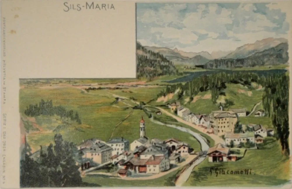 リトグラフ Giacometti - Sils-Maria