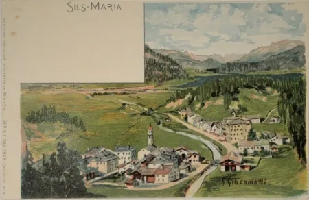 リトグラフ Giacometti - Sils-Maria