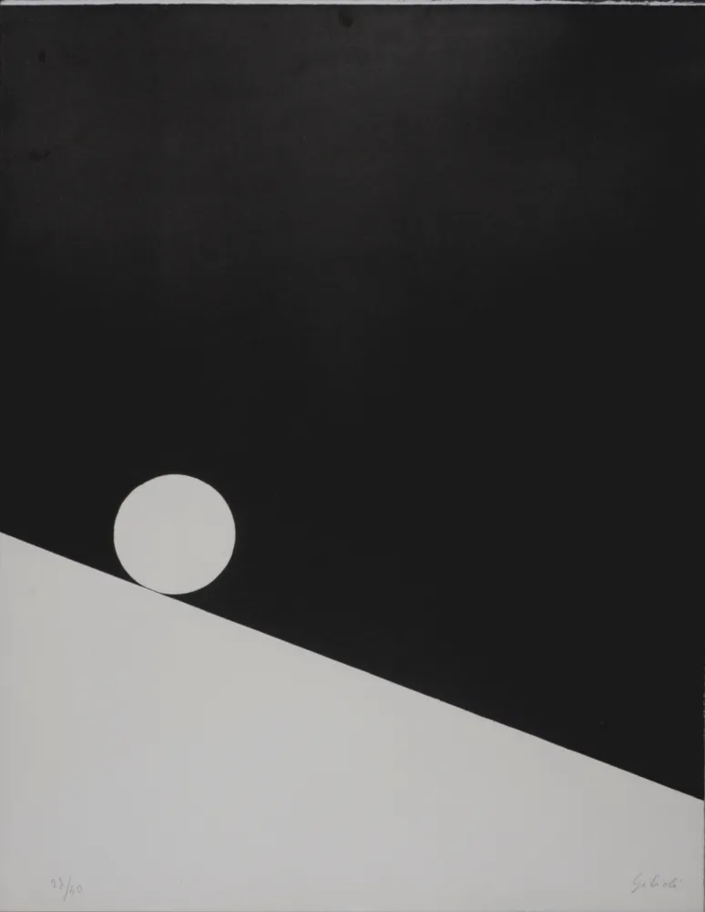シルクスクリーン Gilioli - Black Composition, c. 1970s -  Hand-signed!