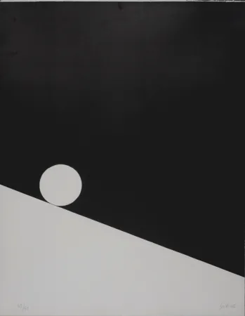 シルクスクリーン Gilioli - Black Composition, c. 1970s -  Hand-signed!