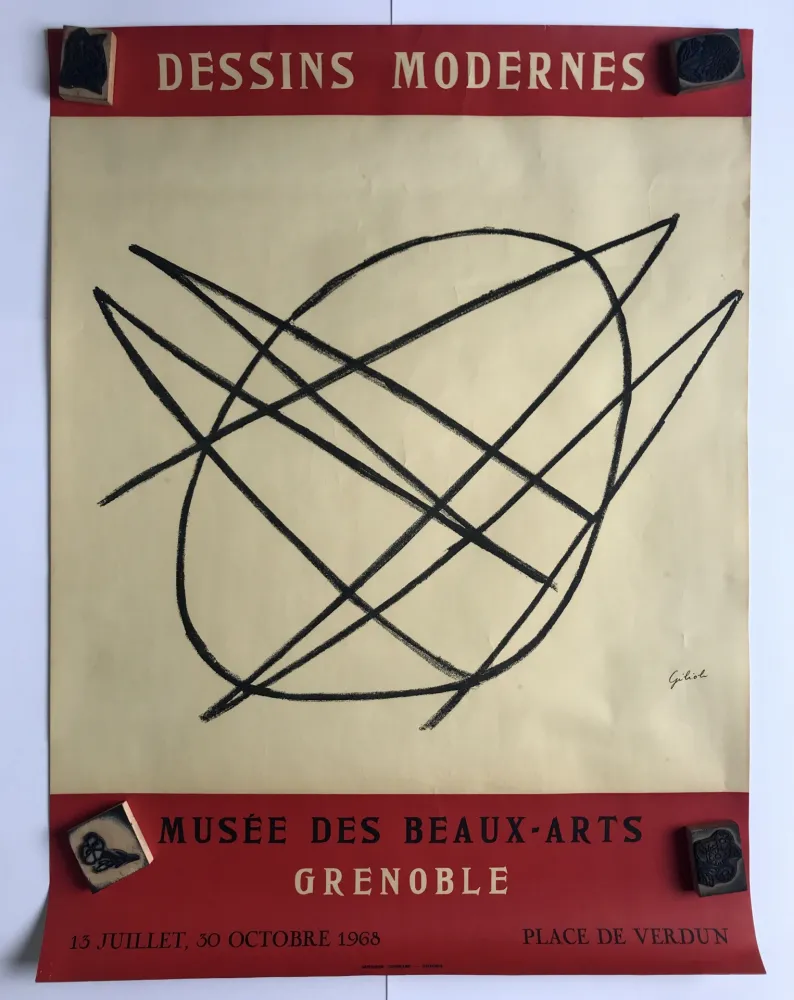 掲示 Gilioli - Dessins modernes / Musée des beaux-arts de Grenoble
