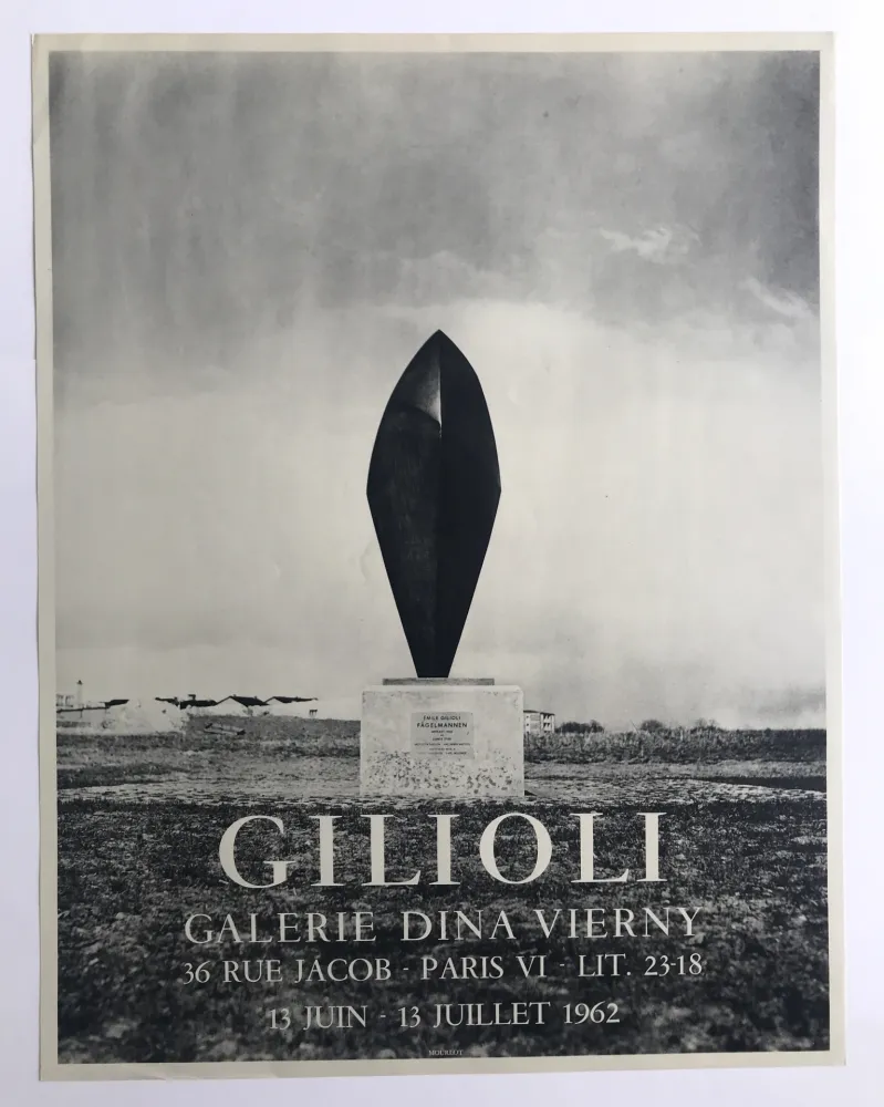 掲示 Gilioli - Galerie Dina Vierny