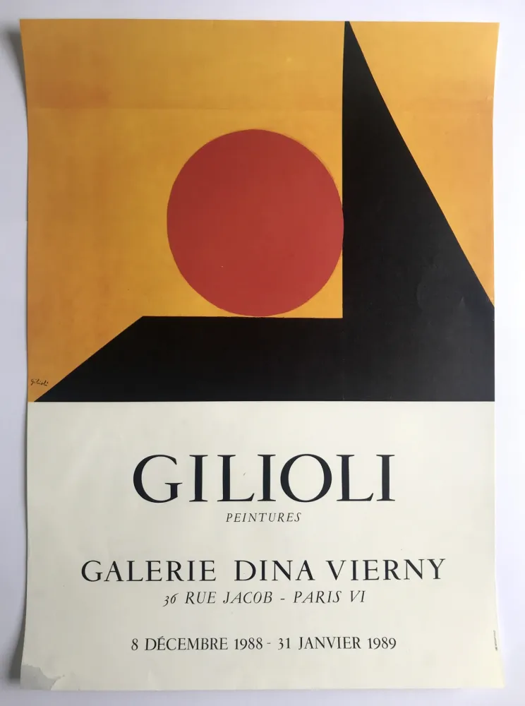 掲示 Gilioli - Galerie Dina Vierny