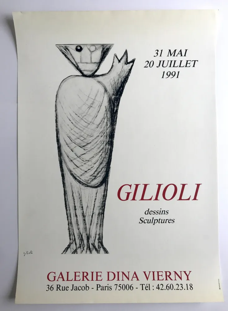 掲示 Gilioli - Galerie Dina Vierny