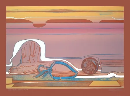 リトグラフ Gilot - Rose of the Desert