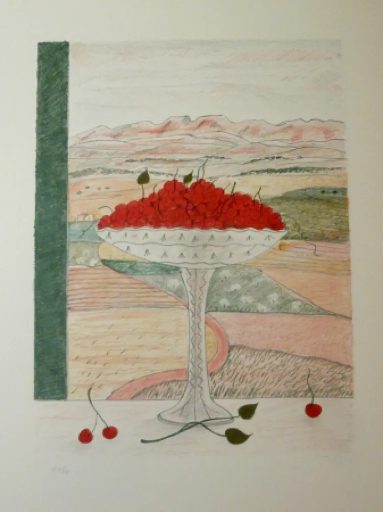 リトグラフ Girona - FRUITERA I CIRERES