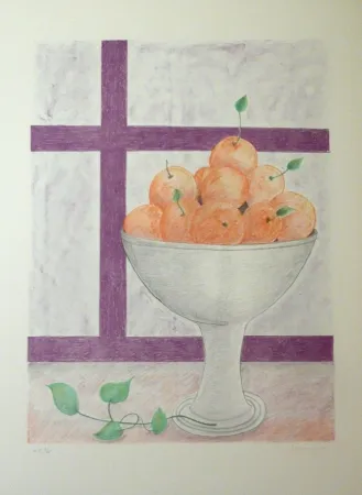 リトグラフ Girona - FRUITERA I FINESTRA