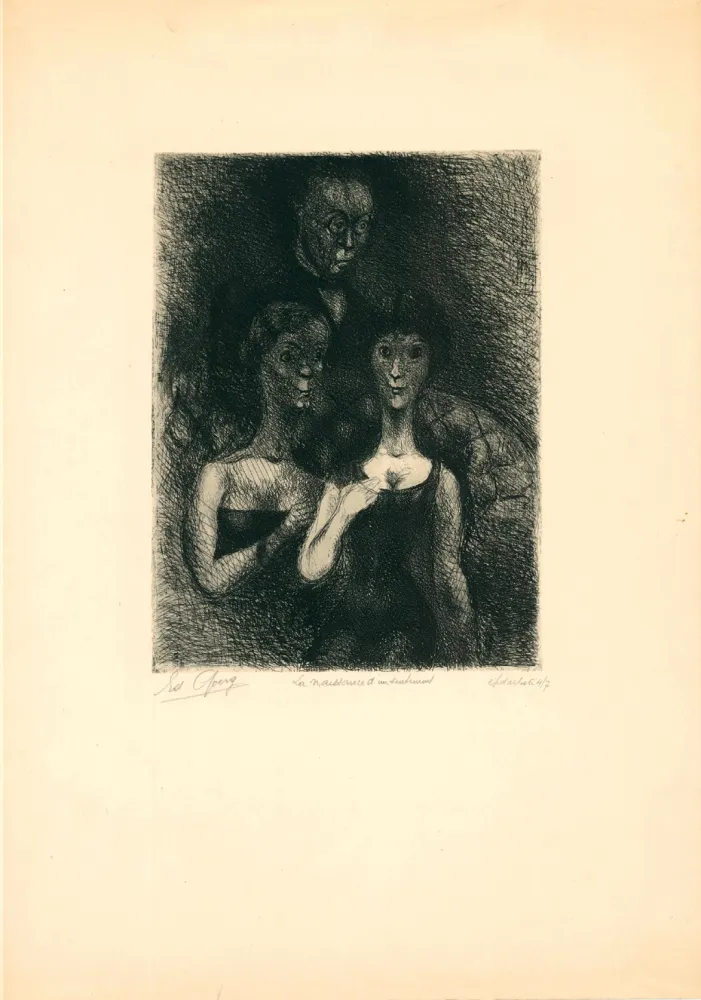 彫版 Goerg - La naissance d'un sentiment