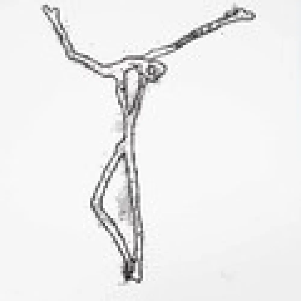 シルクスクリーン Goeritz  - Christ 2 