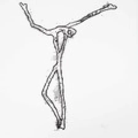 シルクスクリーン Goeritz  - Christ 2 