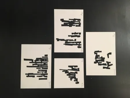 シルクスクリーン Goeritz  - Timbres (Serie 4)