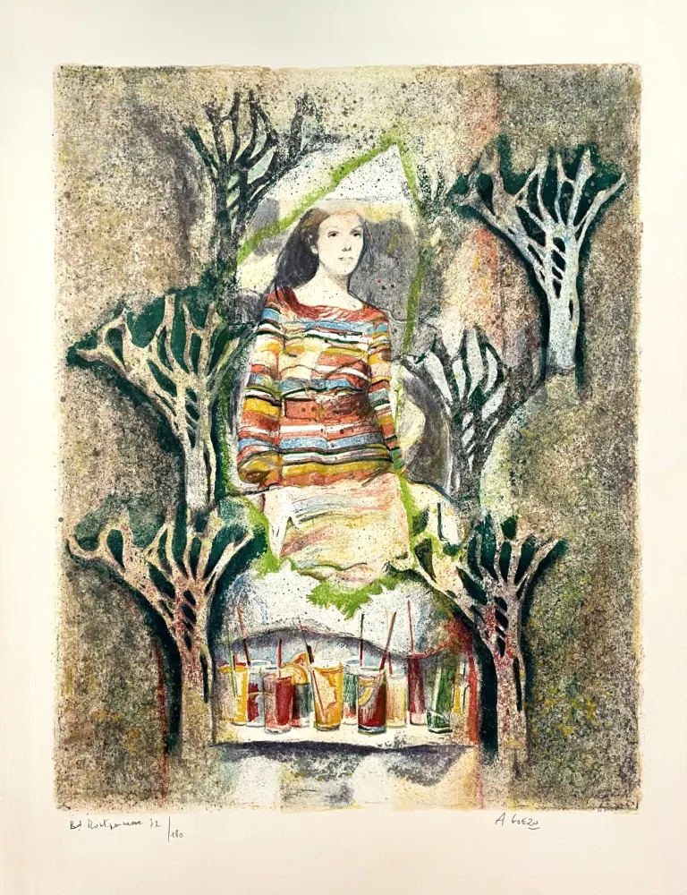 リトグラフ Goezu - Boulevard Montparnasse