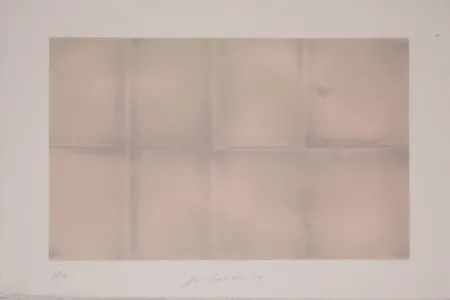 リトグラフ Goode - Grey Folded Clouds - III Pink and Green