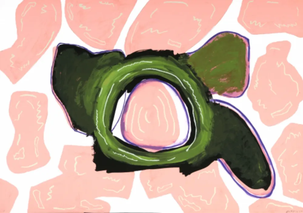 シルクスクリーン Gordillo - Alma de flor A