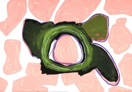 シルクスクリーン Gordillo - Alma de flor A