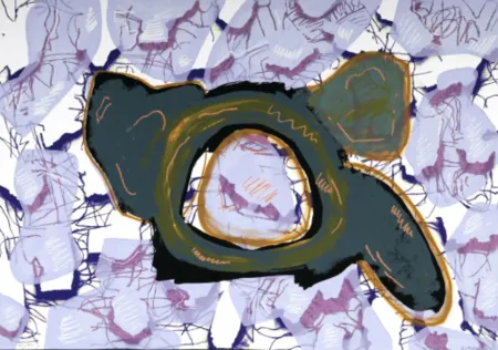 シルクスクリーン Gordillo - Alma de flor B