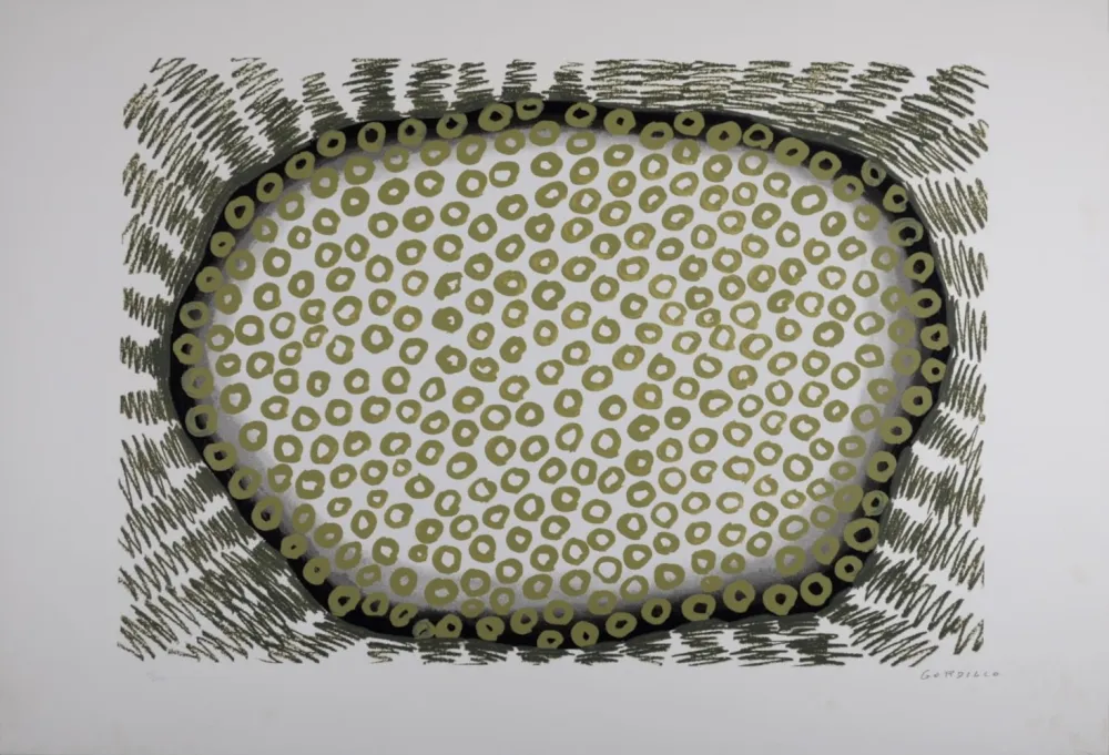 シルクスクリーン Gordillo - Composition