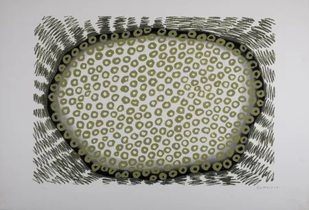 シルクスクリーン Gordillo - Composition