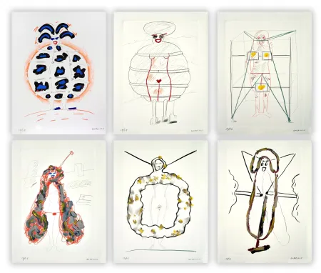 シルクスクリーン Gordillo - Costuras