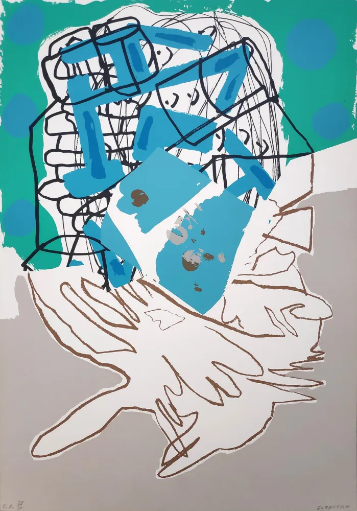 シルクスクリーン Gordillo - Federico Garcia Lorca