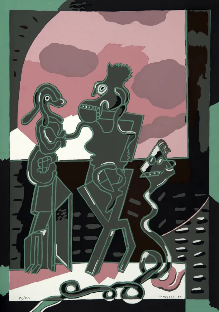 シルクスクリーン Gordillo - Sin título