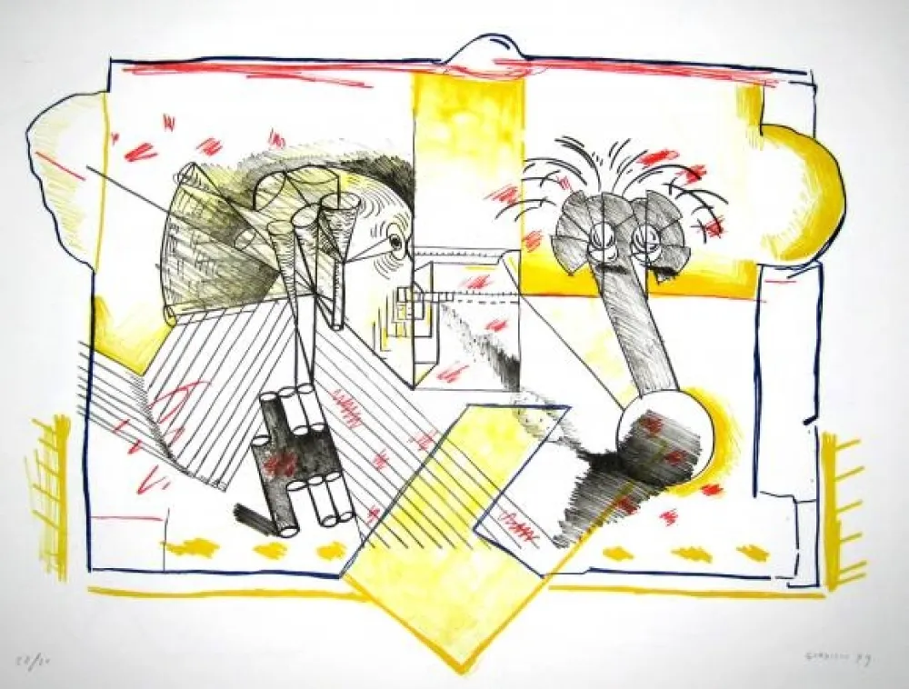 シルクスクリーン Gordillo - Sin titulo