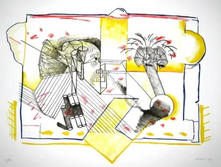 シルクスクリーン Gordillo - Sin titulo