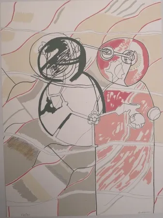 シルクスクリーン Gordillo - Sin título