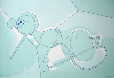 シルクスクリーン Gordillo - Sin título