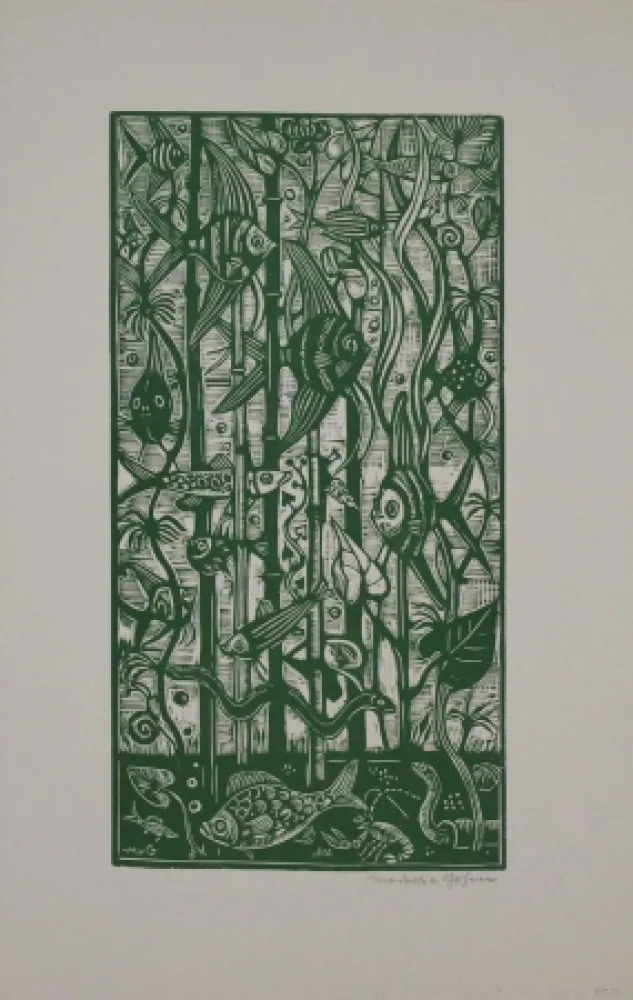 木版 Gosen (Von) - Aquarium