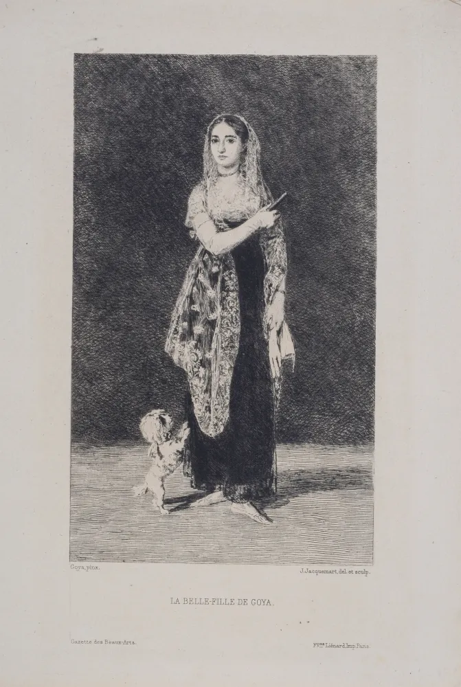 エッチング Goya - La Belle-Fille de Goya