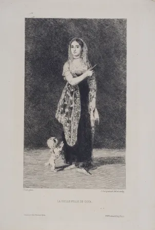 エッチング Goya - La Belle-Fille de Goya