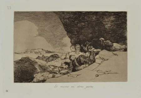 エッチングと　アクチアント Goya - LO MISMO EN OTRAS PARTES