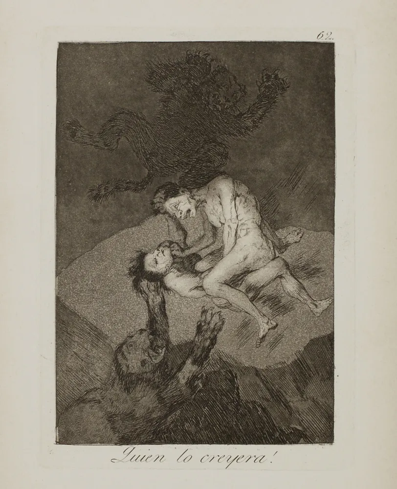 エッチングと　アクチアント Goya - Quien lo creyera !