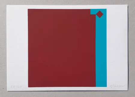 シルクスクリーン Graeser - Caput Mortuum - Violett Grun 7:1