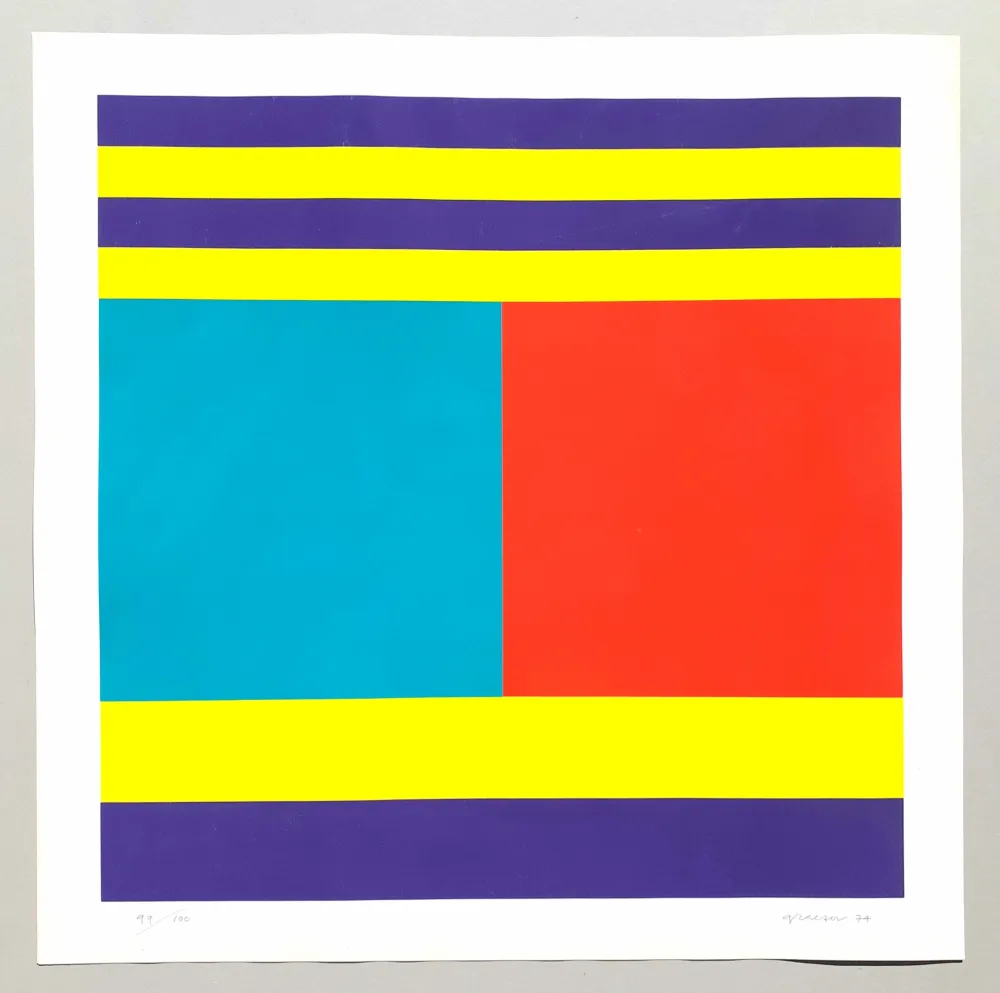 シルクスクリーン Graeser - Komplementar-Konstruktion