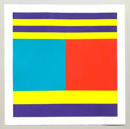 シルクスクリーン Graeser - Komplementar-Konstruktion