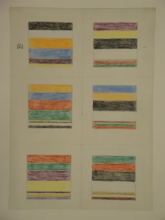 技術的なありません Graeser - Skizzenblatt, um 1961. 