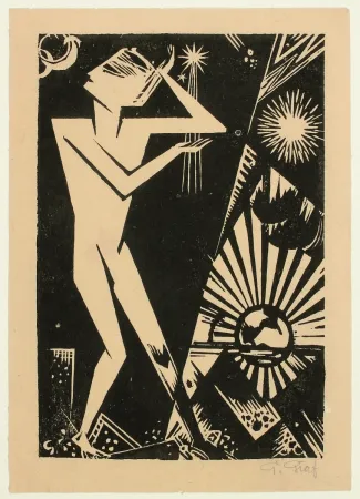 木版 Graf - Austeigender Tag (Rising Day)