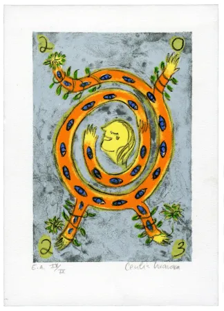 リトグラフ Granara - La Samaritaine vue Cecilia Granara